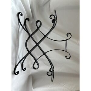 Vintage Forged Wrought Iron Goth Pillar Candle Candle Holder